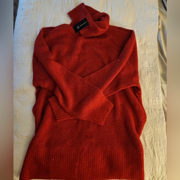 NWT INC Concepts Women's Cold-Shoulder Turtleneck Sweater - Picture 3 of 4